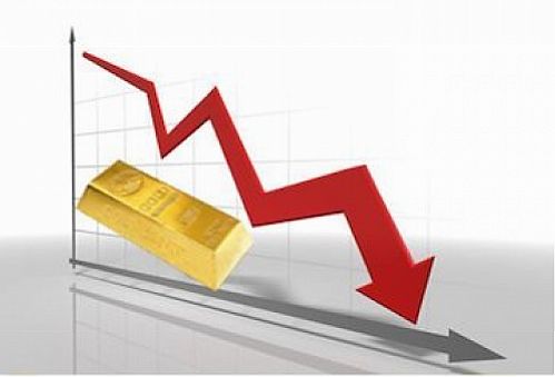 افت قیمت طلا در بازارجهانی 
